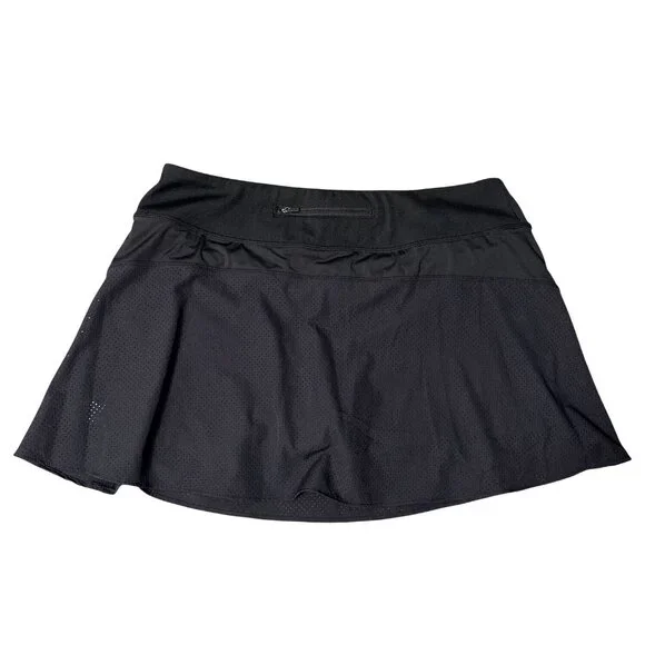 Cynthia Rowley Active Black Athletic Skort With Built-In Shorts XL Polyester/Spa - Picture 5 of 8